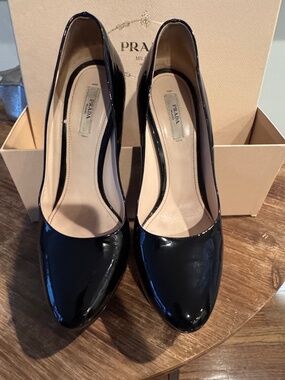 Prada Patent Leather Platform Heel